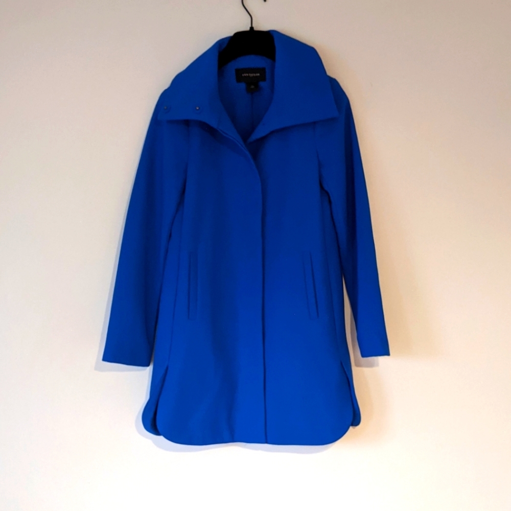 NWOT Ann Taylor Cobalt Blue Coat